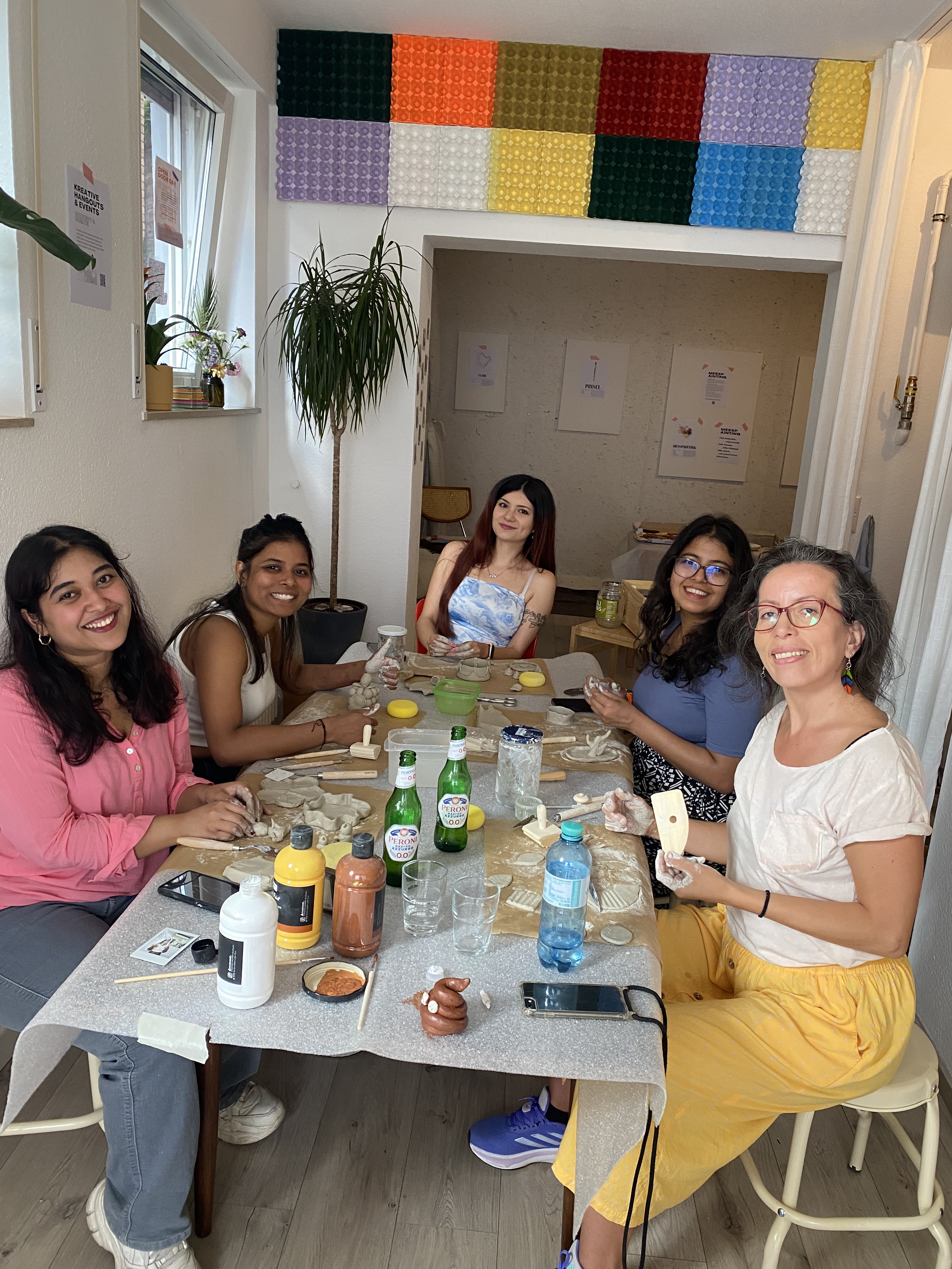 Eindruck einer Build & Bond Session mit selbsttrocknendem Ton